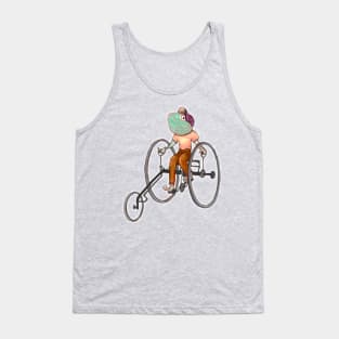 Fish on a Tricycle Vintage Illustration Tank Top